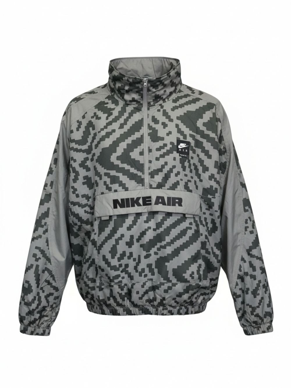 Nike Air Gray Pixel Camo Windbreaker Pullover - Picture 1 of 7